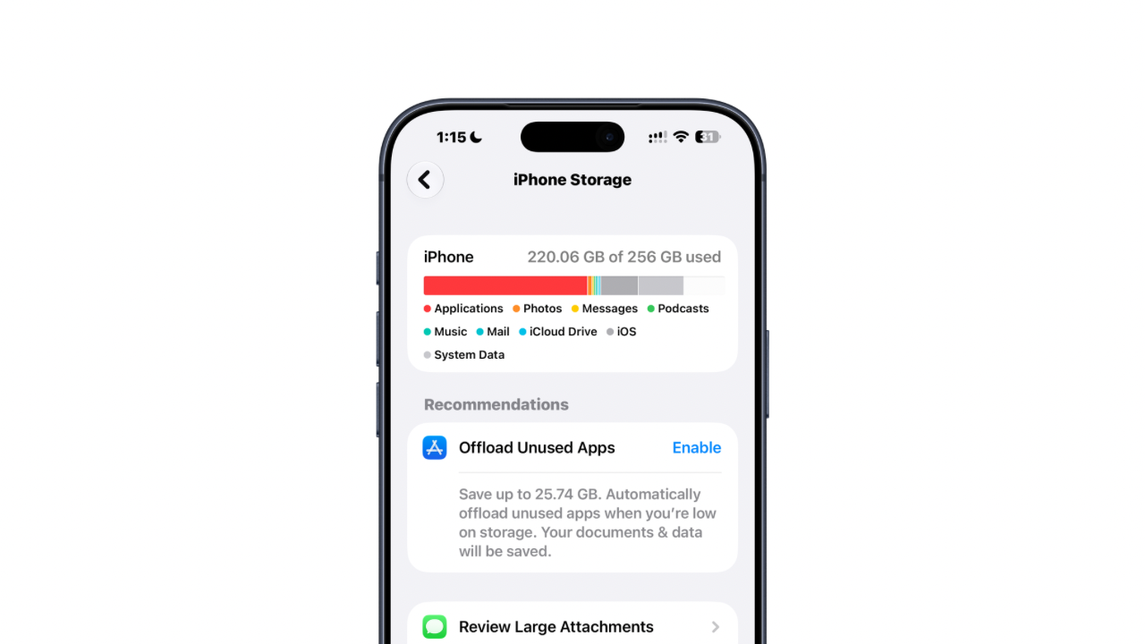 Cómo liberar espacio de almacenamiento en tu iPhone